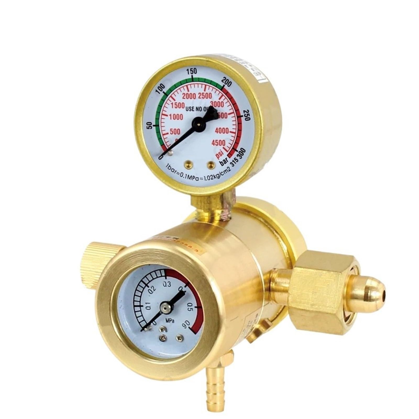 Manometr 0-30MPA Regulator argonu CO2 MIG TIG Przepływomierz Regulator gazu Miernik przepływu Manometr do spawania Reduktor ciśnienia Regulator (AR-193)