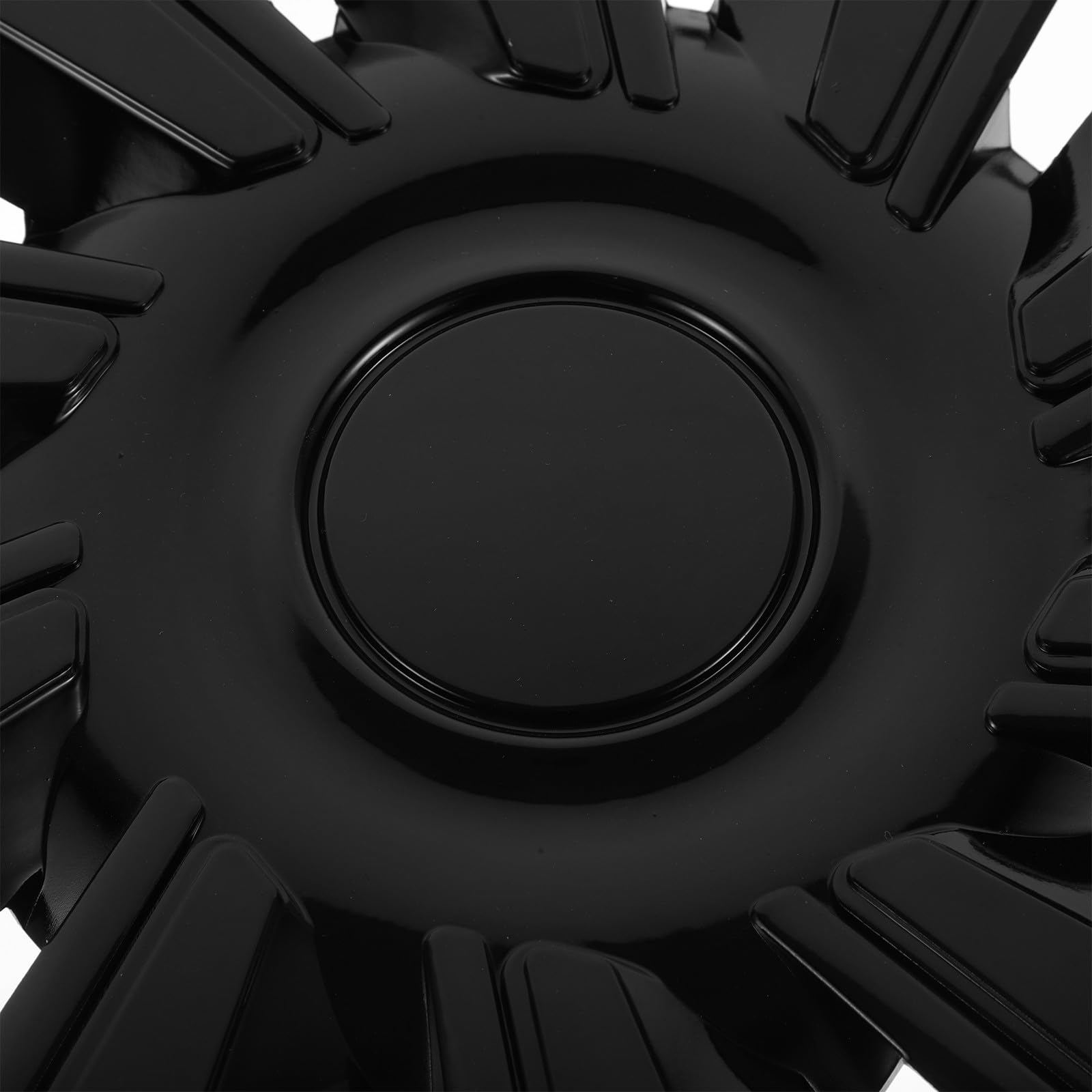 Tapacubos 14 Pulgadas Negros para SUV y Maletero, Cubierta Decorativa de Rueda Versátil de Material PP Que Añade Estilo y Protección