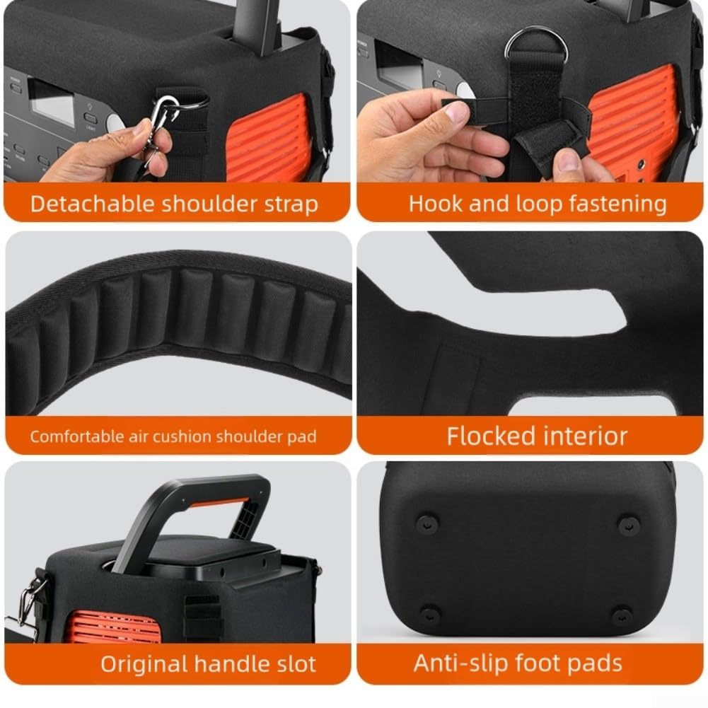 Bolsa de transporte de viaje para Jackery Explorer 1000, funda rígida de EVA resistente, caja de protección para generador de central eléctrica, 34,2 x 23,8 x 27,4 cm