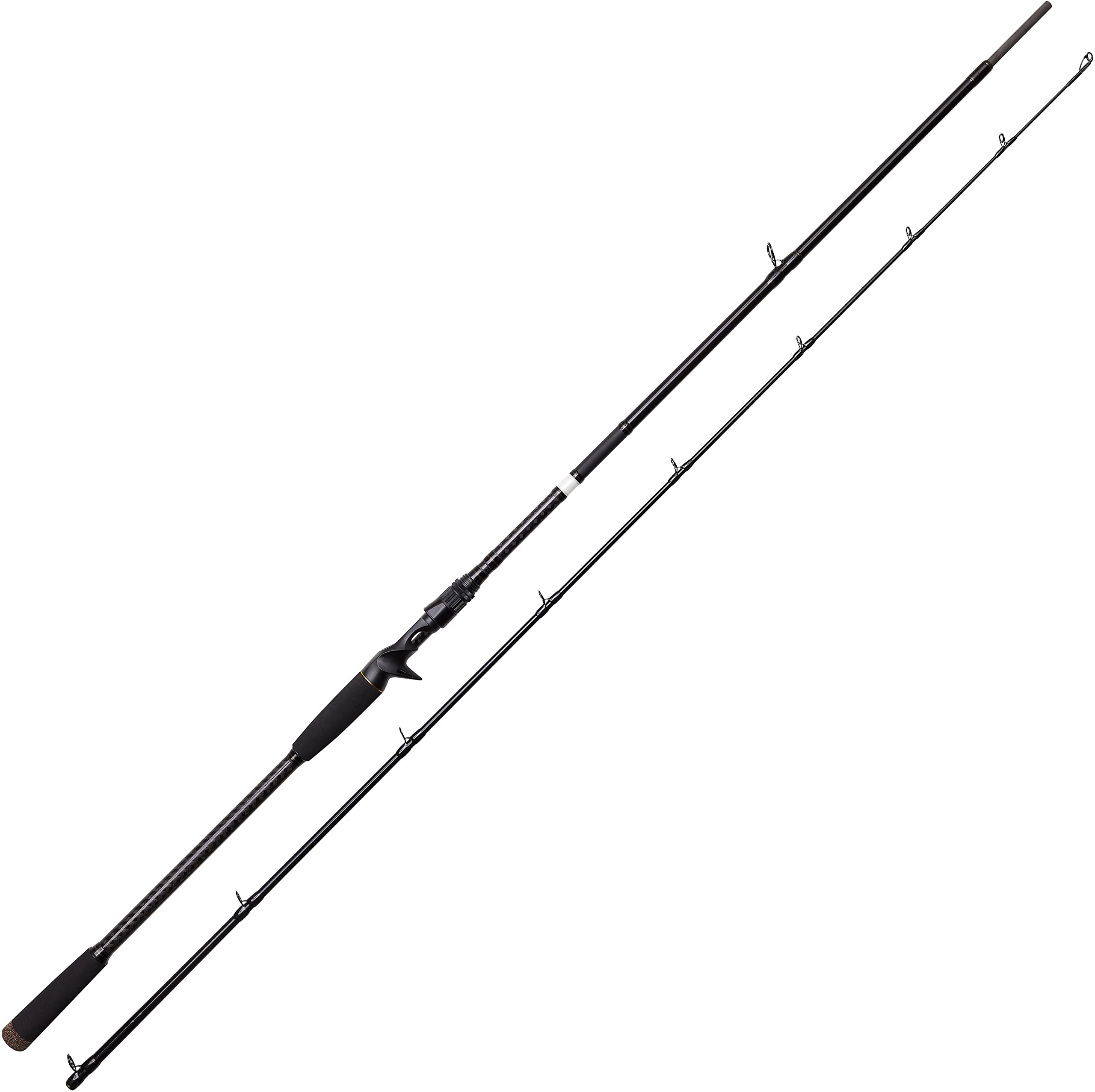 Savage Gear SG2 Big Bait Specialist Baitcasting Rod Canne à pêche pour carnassiers, brochet, Perche, Sandre, 2,59 m, Moderate Fast Action, Robuste, Noire, Unisexe