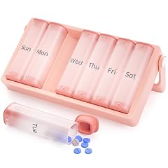 Weekly Pill Organizer 2 Times a Day KOVIUU Large Travel Pill Box 7 Day Am Pm Twice Daily