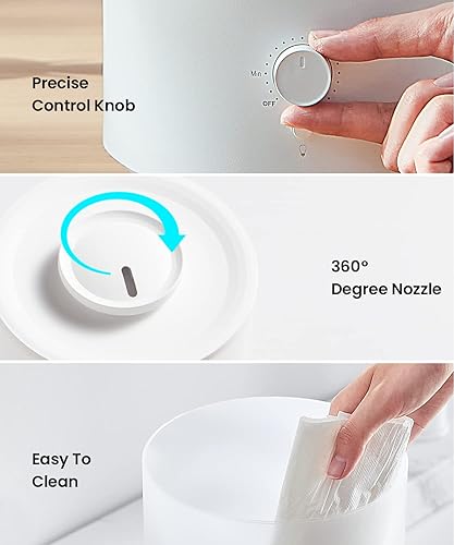 Miniatura 4 de Humidificadores Pharata para Recámara Habitación Grande, Humidificador de Niebla Fría de 2.5L con Difusor de Aceite Esencial, Humidificador de