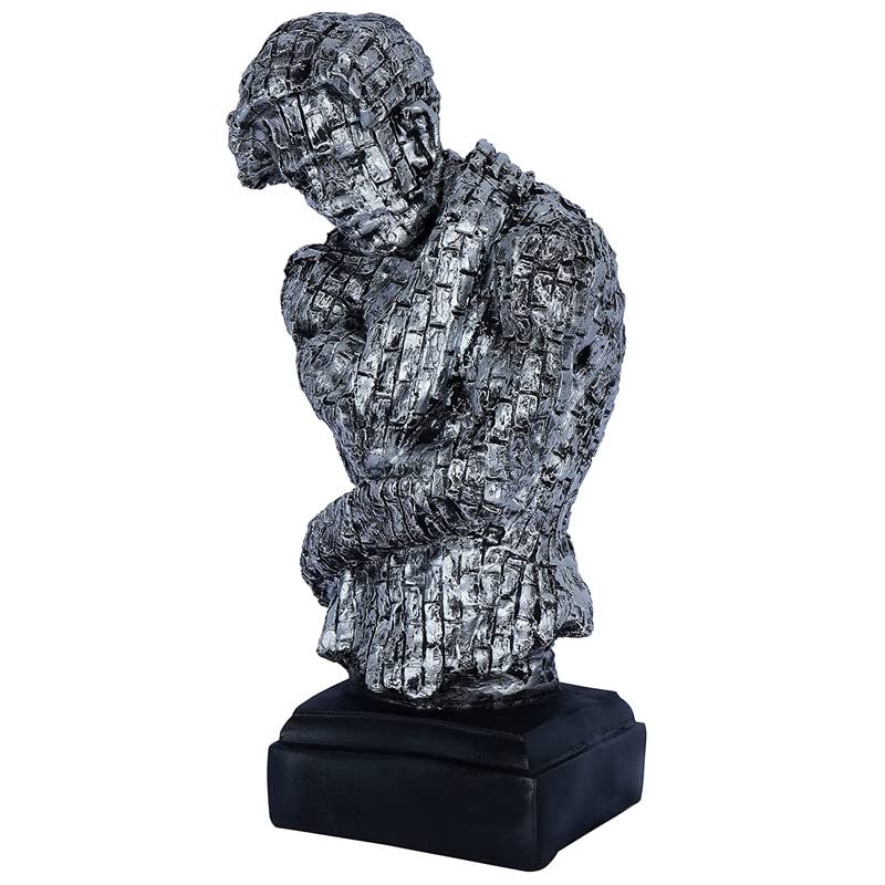 Statue homme assis Western Eiderdown objets de décoration intérieure maison - 4
