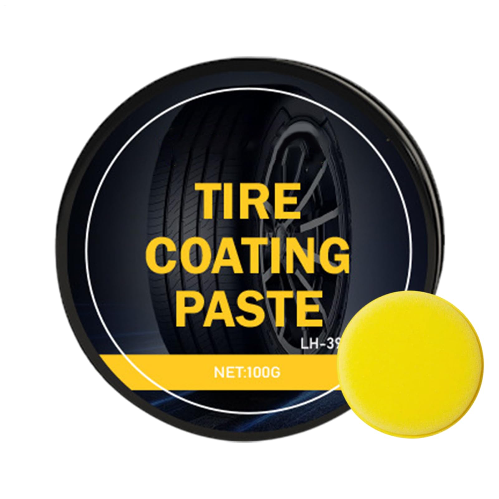 de roue pour pneus de voiture – 100 g de dissolvant et revêtement brillant | Amélioration de l'aspect des pneus durable pour le nettoyage, la rénovation, la rénovation et la cire des roues de