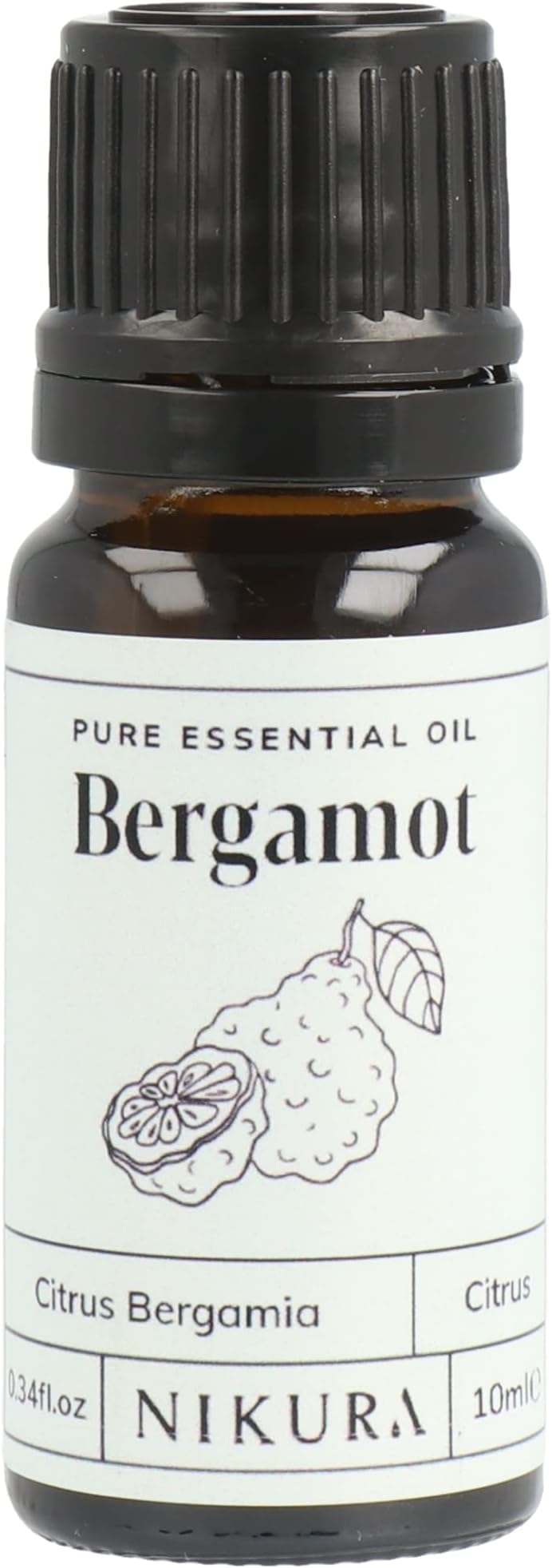 Bergamot Essential Oil - 10ml | 100% Pure Natural Oils | Perfect for Aromatherapy, Diffusers for Home, Humidifier, Bath | Great for Self Care, Candle Making, Soap | Vegan & UK Made