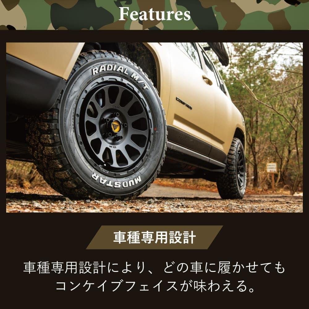 Amazon.co.jp: 【RAV4 and more】DELTA FORCE OVAL 17×7.0J 5/114.3 + 