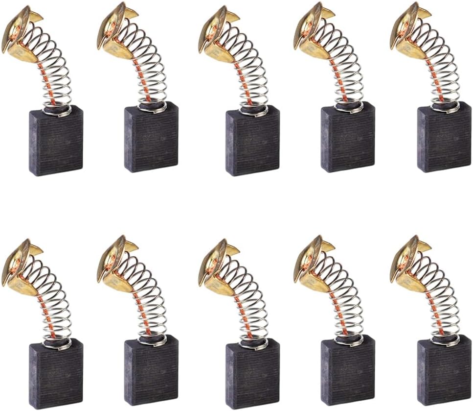 SUPERTOOL Motor Carbon Brushes - 10pcs Electric Replacement Motor Carbon Brushes for Power Tool(6.5x13.5x18mm)