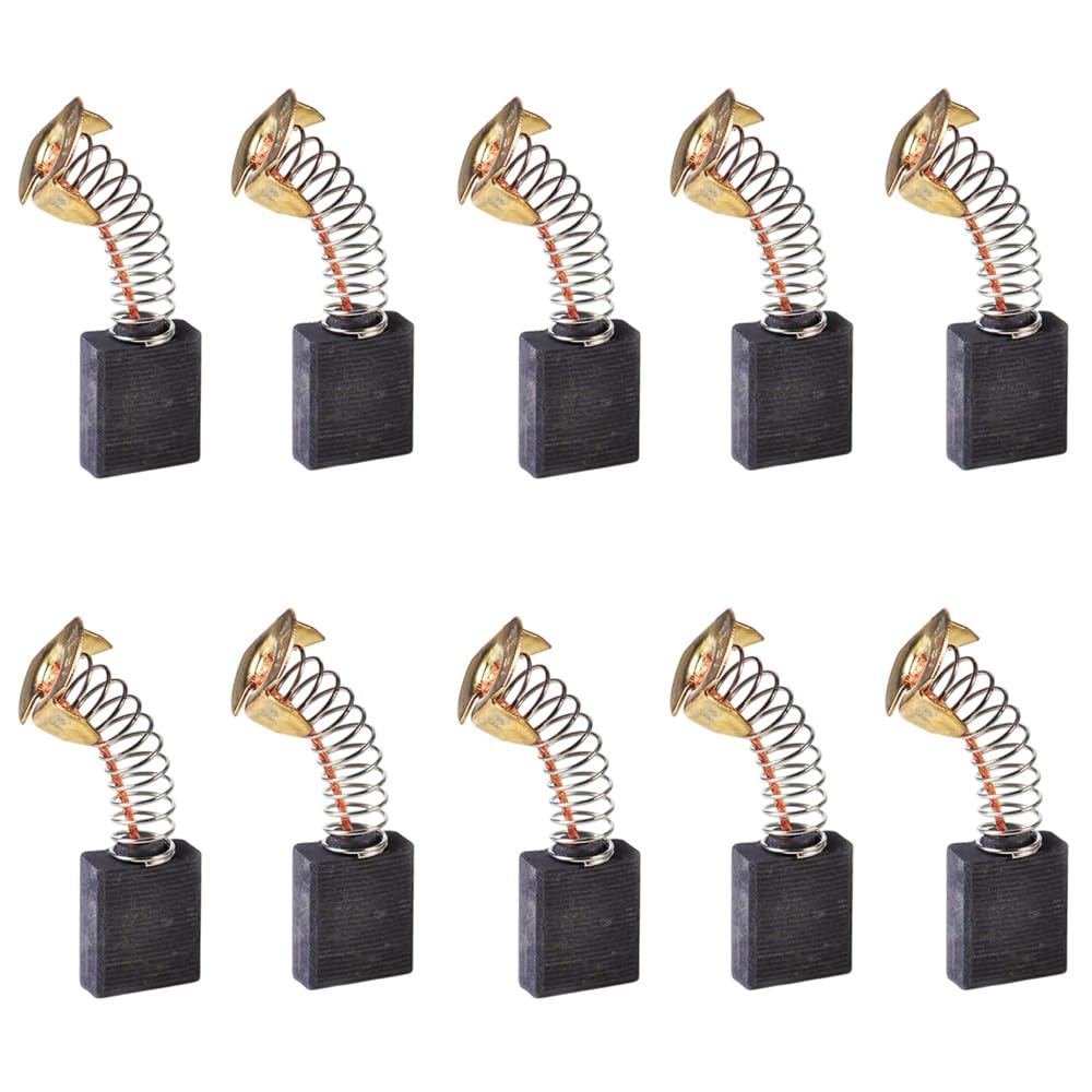 SUPERTOOL Motor Carbon Brushes - 10pcs Electric Replacement Motor Carbon Brushes for Power Tool(6.5x13.5x18mm)