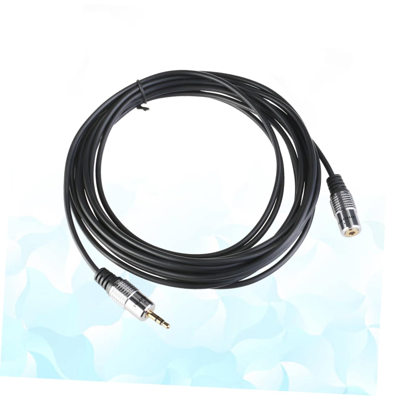 OSALADI 4pezzi Cavo Audio Stereo Maschio Femmina Alluminio Da Estensione Cuffie Per Compatibilità Metri Ottima Qualità Del Suono e Bassa Perdita Di Segnale Nero