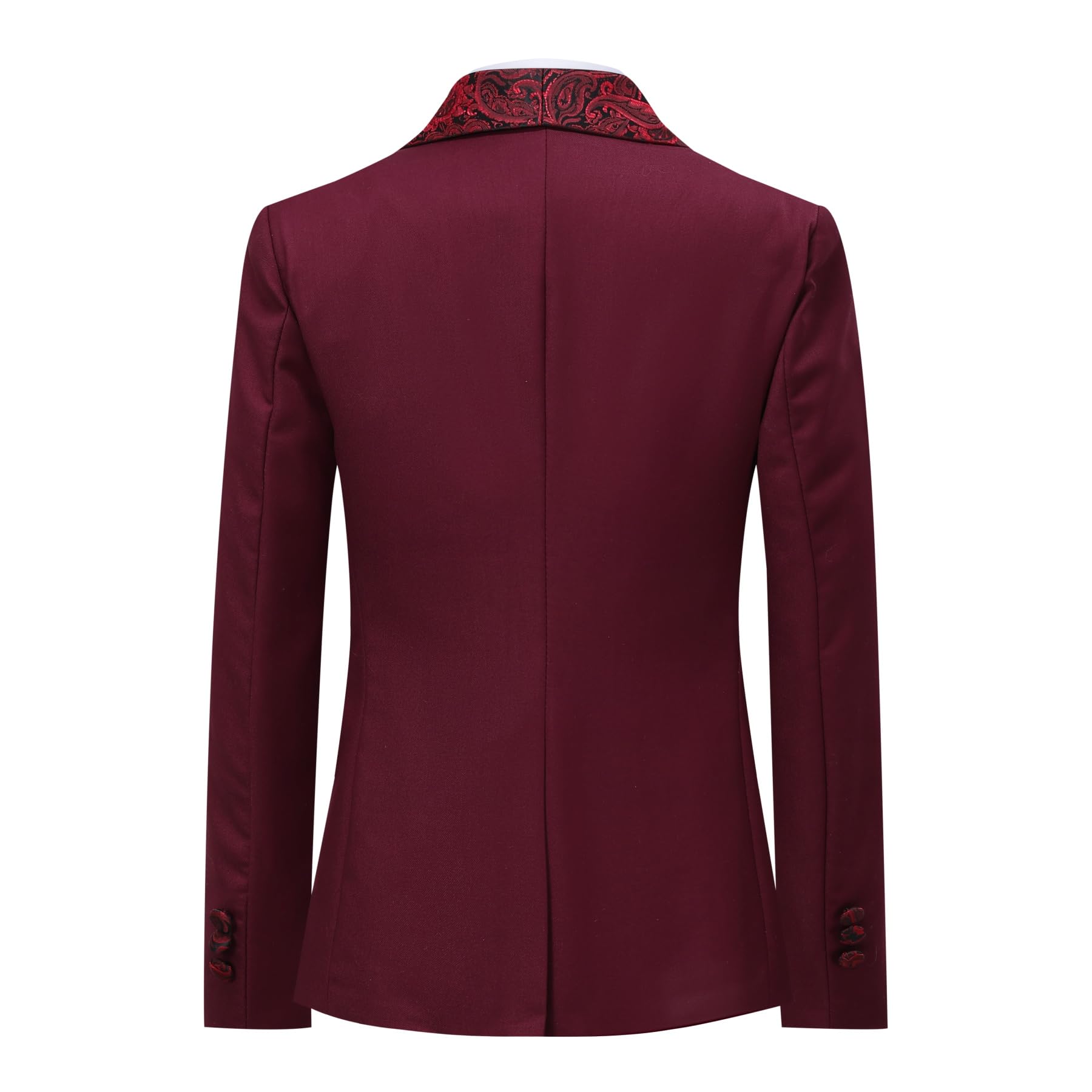 Sliktaa 3 Teilige Klassische Slim-Fit Hochzeits Jerseyjacke Hose und Weste Für Jungen