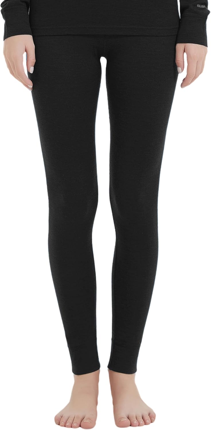 Iguana Women’s Merino Wool Thermal Leggings for Skiing & Hiking