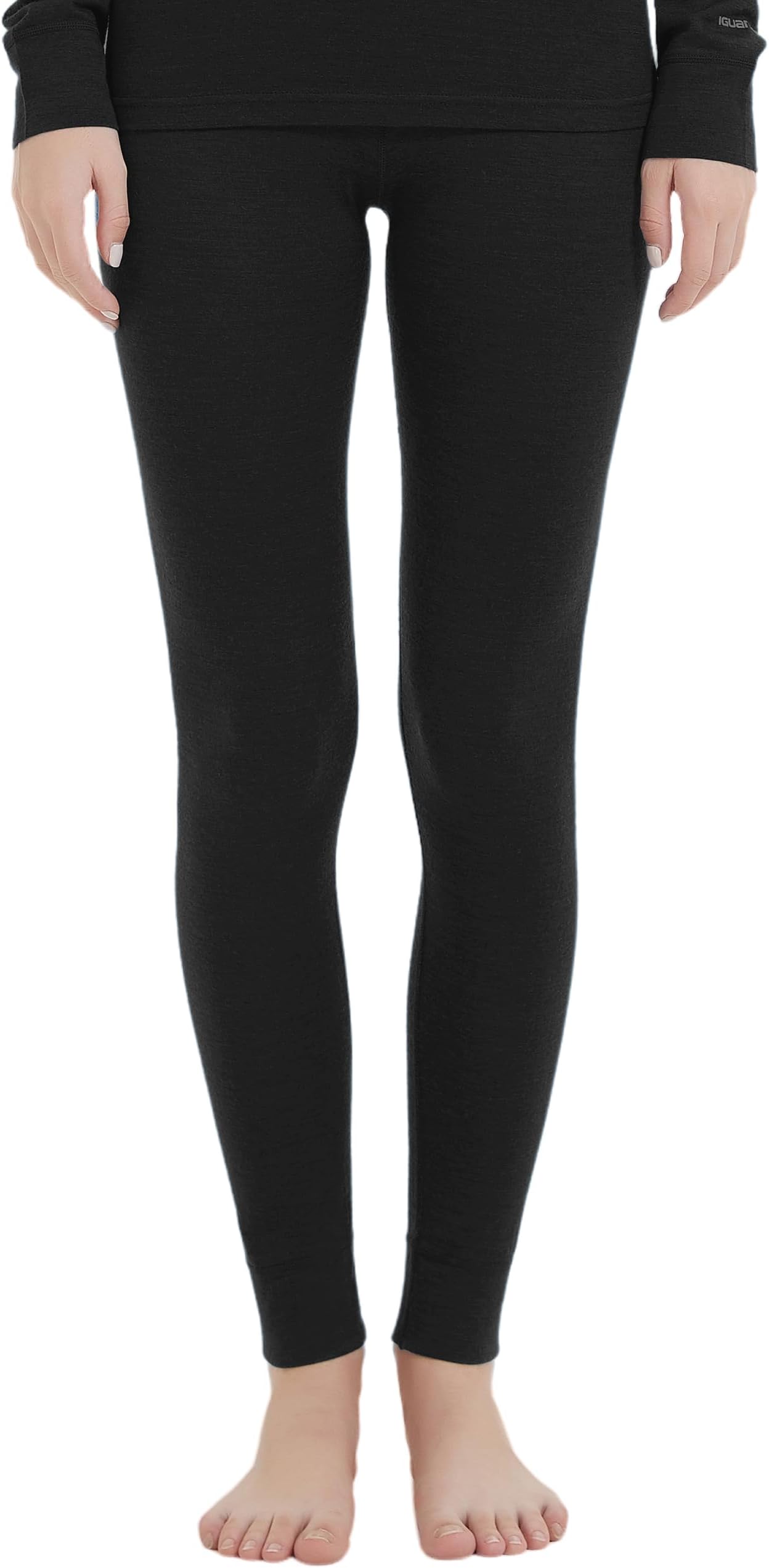 Womens 100% Merino Wool Base Layer Pants for Ski Hiking Thermal Underwear Bottom