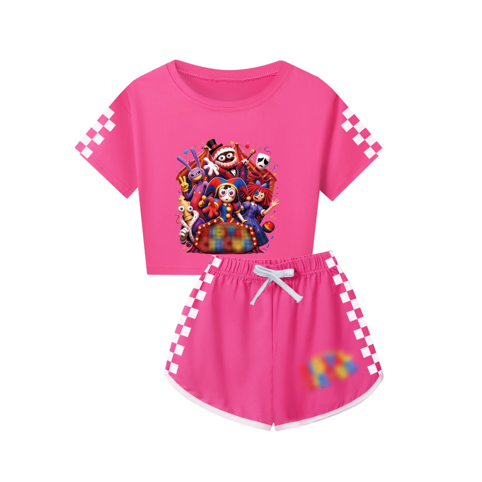 Circus Tracksuit Kids 2PC T-Shirt and Shorts Summer Outfit Tracksuit Set