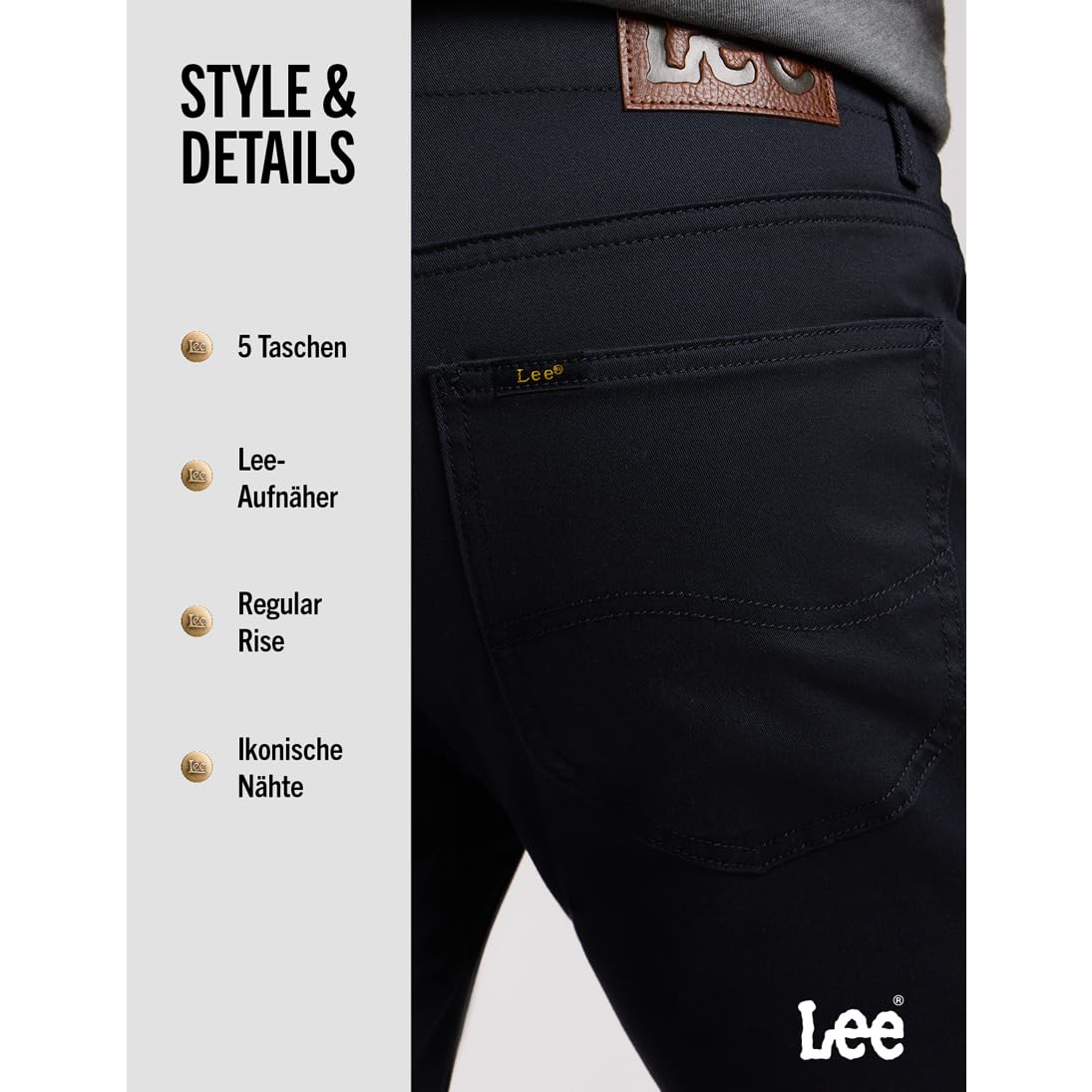 Lee Herren-Jeans Slim Fit MVP – Bild 5