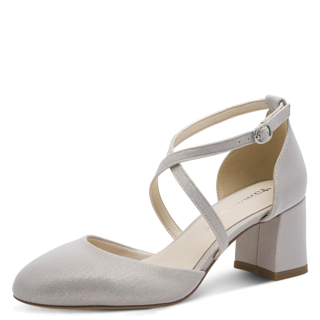 Tamaris Women's pumps with block heel metallic 5 UK