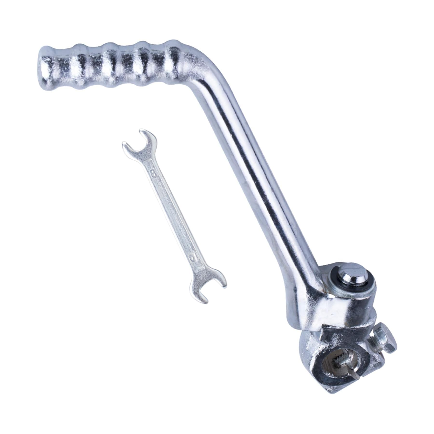 13mm KickStarter Lever 50cc 70cc 90cc 110cc 125cc kicklever for TaoTao Apollo DBX18 DBX14 RFZ DB27 Suzuki Coolster DS80 Lifan CT90 Zongshen SDG KAYO SSR XL70 XR100R Chinese Pit Dirt Trail Bike Silvery