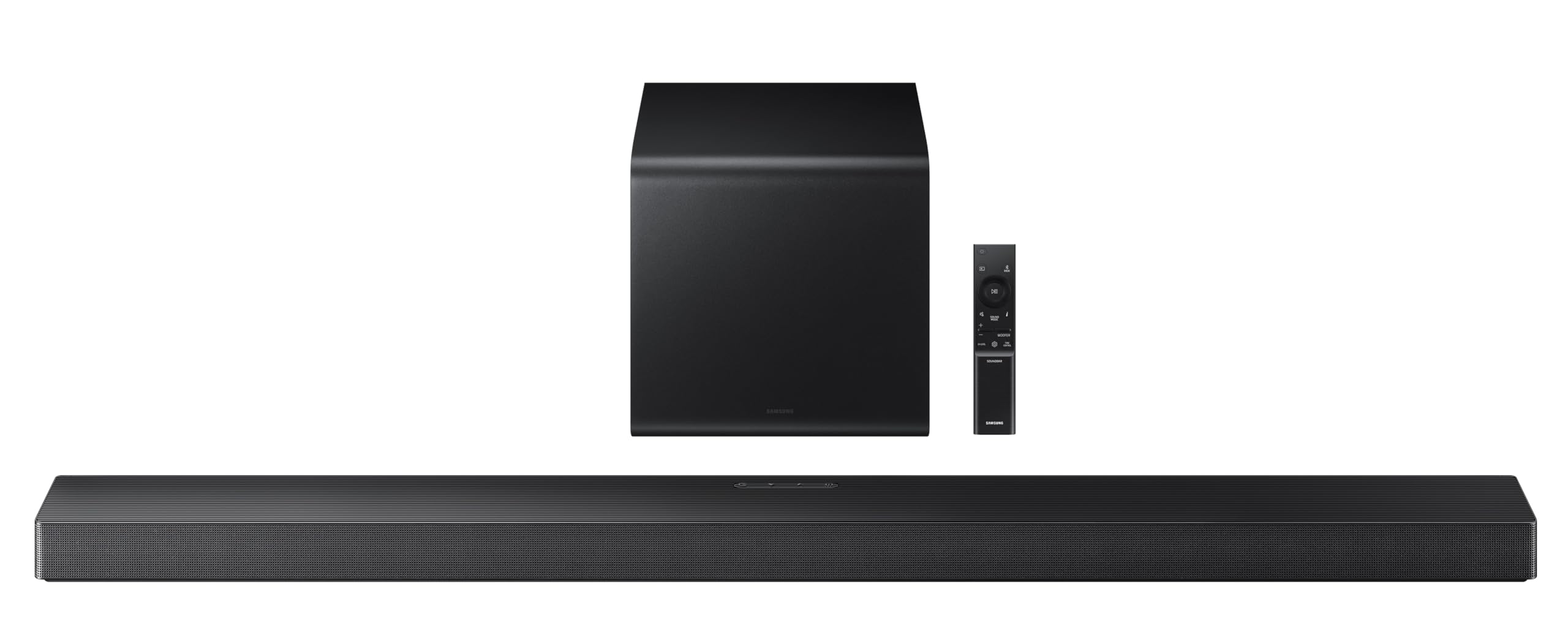 Samsung 345 W True 3.1.2 ch Soundbar with Wireless Dolby Atmos | Q-Symphony | Center & Up-Firing Speakers | Wi-Fi | HDMI ARC | Optical in | Bluetooth | Wireless Subwoofer (HW-QS700F/XL, Titan Black)