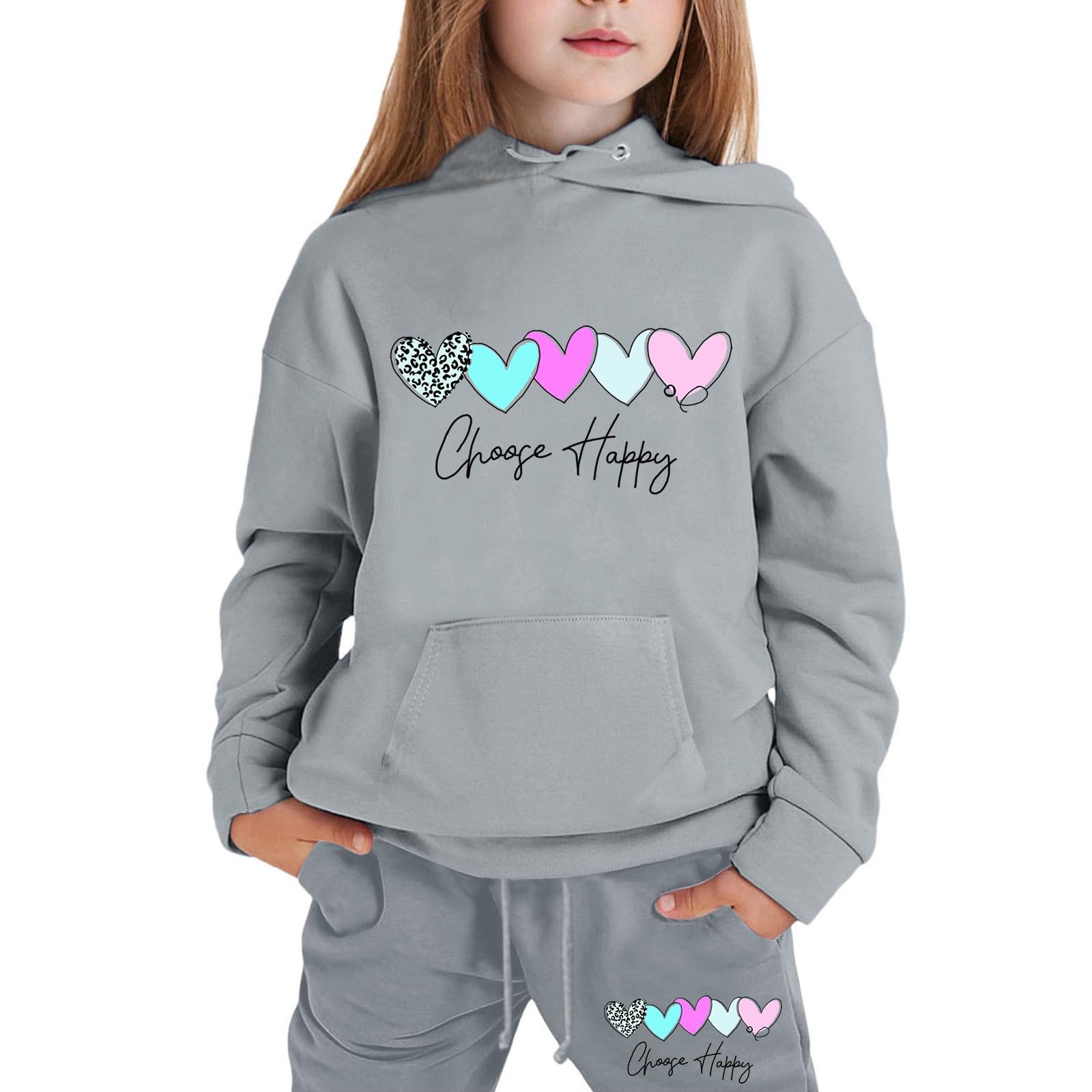 Conjunto de sudadera con capucha para niños ideal para parque y colegio 8