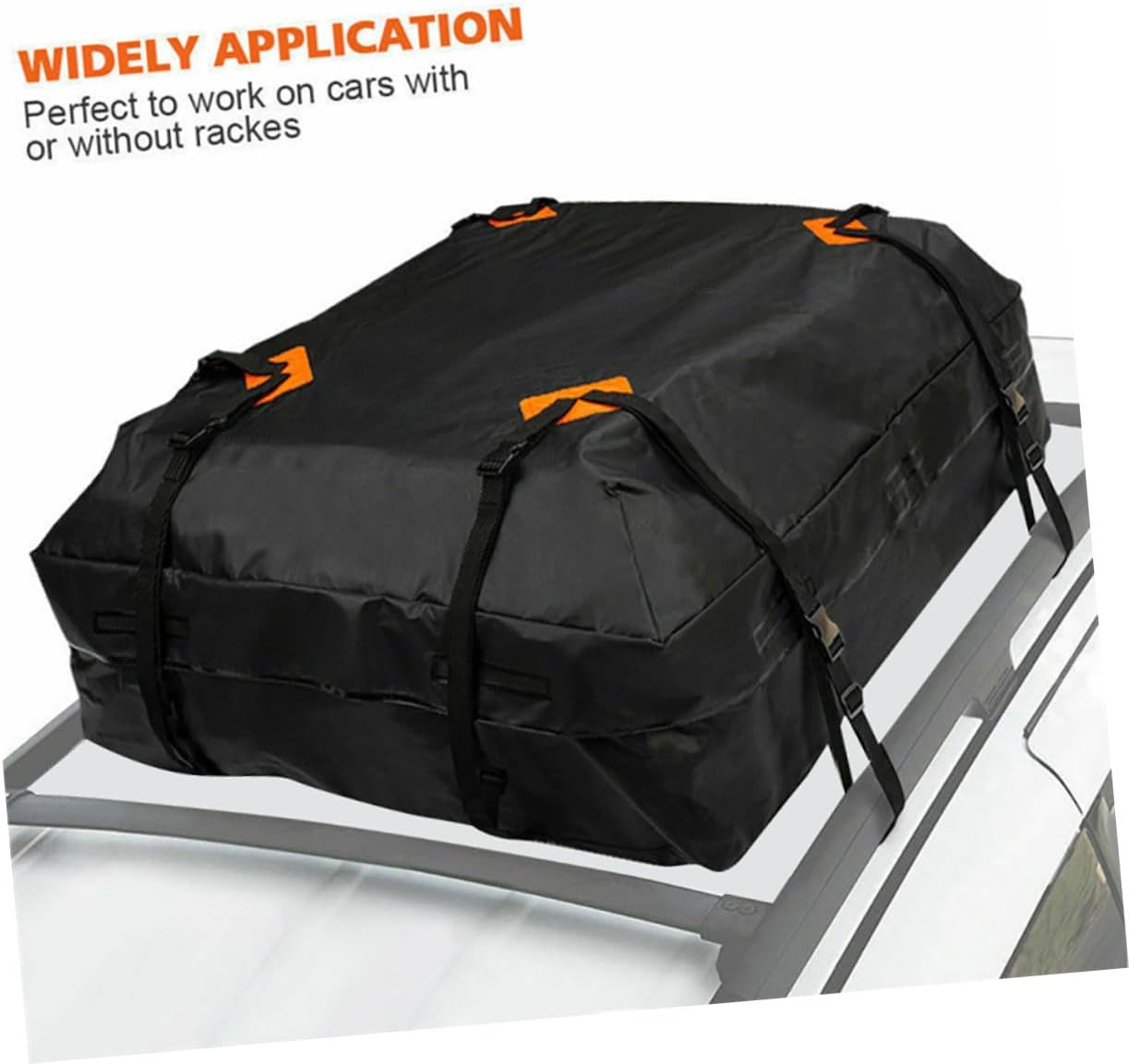 VALICLUD Waterproof 600d Oxford Car Rooftop Cargo Bag, Large Capacity Vehicle Roof Carrier with Sunproof Dustproof Protection, Soft-Shell Storage for Travel and Outdoor Use