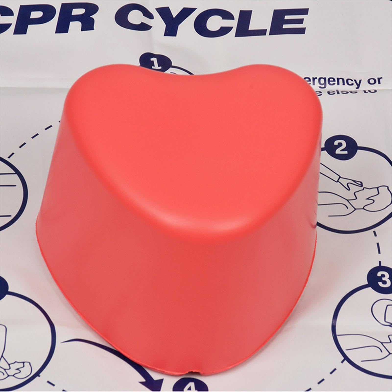 CPR-Trainingsset - Herzförmiges Trainingshilfsmittel für die Herz-Lungen-Wiederbelebung | CPR-Trainingshilfe - für Ausbildung, Studium, Zuhause und medizinisches Fachpersonal