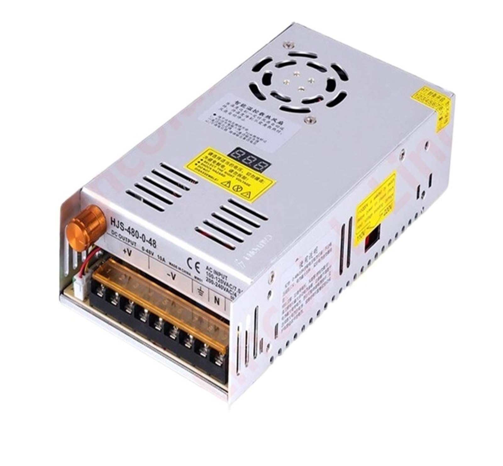 Zasilacz impulsowy, Regulowany zasilacz impulsowy 5V 12V 24V 36V 48V DC 60V 80V 120V 160V 300V, 480W cyfrowy wyświetlacz SMPS transformator źródłowy do paska LED, systemu kamer CCTV, radia(0-300V 1.6A