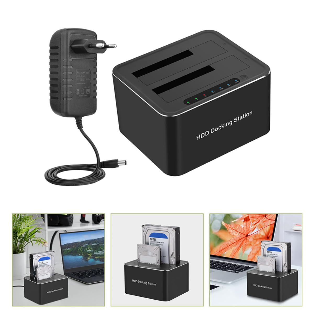 Base para Disco Duro Sata a USB 3.0 Clonación Offline
