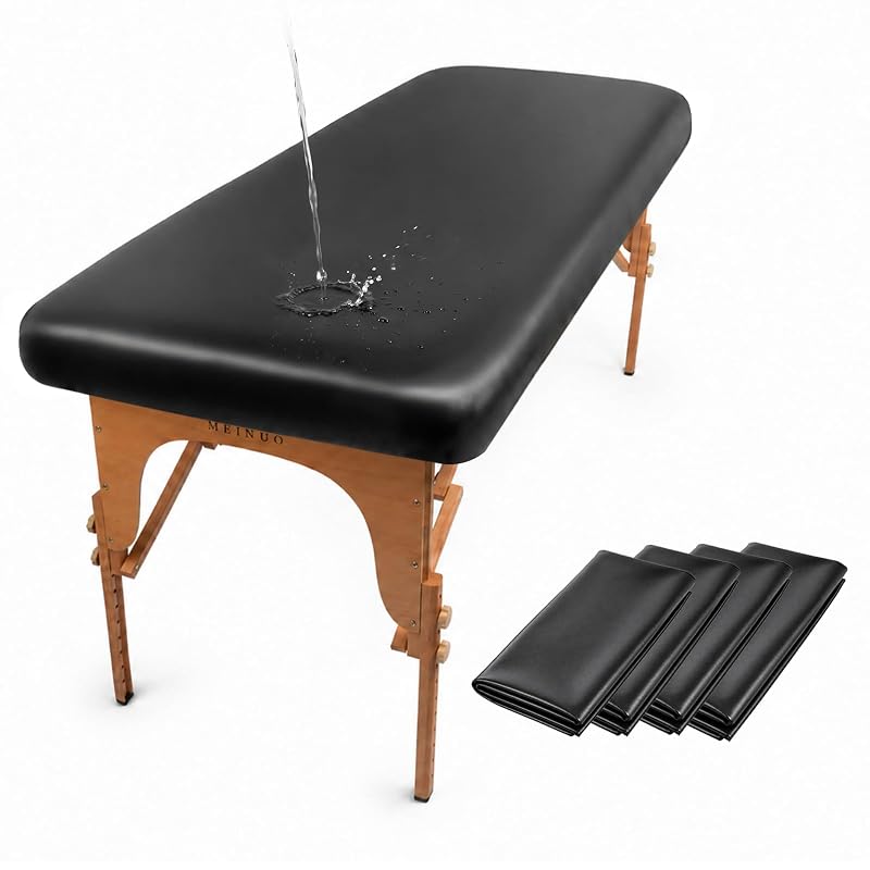 Conjunto com 4 capas de couro PU para maca de massagem