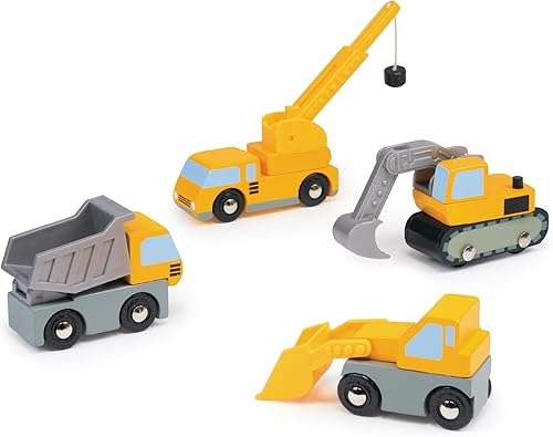 mentari Vehículo de construcción de vehículos con piezas móviles, juego de 4, 18.11 pulgadas de longitud, juego imaginativo y creativo