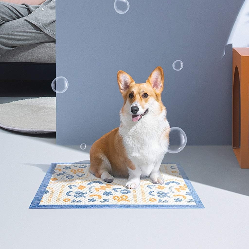 Dog changing pads are thickened and deodorized, Premium Pee Pads for Dogs, Activated Charcoal Odor Control, Super Absorbent Polymer Gel Core, Pet cat changing pad absorbent pad ( Size : Small )