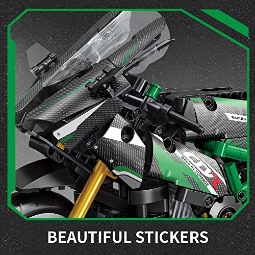 Riceblock Deformation Robot Toy- Deformed Motorcycle Robot Toys Building Sets, Motorcycle Toy Building Block Kits, Build A Motorcycle Model For Boys Over 8 Years Old… #TOP6