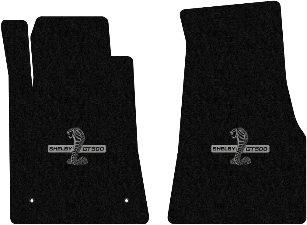 Lloyd Mats Custom-Fit Carpeted Floor Mats Premium Luxury Car Floor Liners for Shelby Mustang 2008-2009 - Shelby Snake GT500 (Black, Coupe - with Shaker)