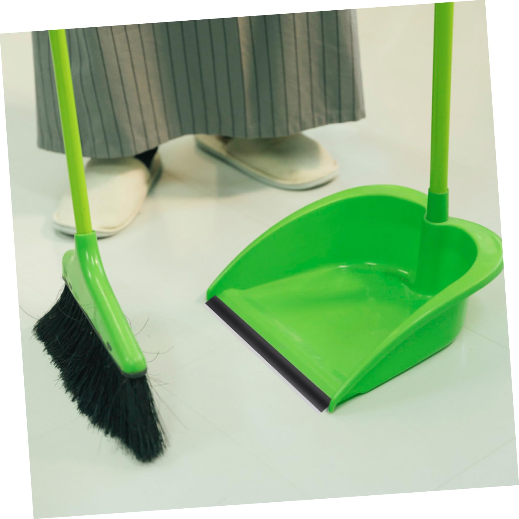 COLLBATH De Inserción para Palas De Basura 4 Piezas 26 Cm Goma para Fregona Negro