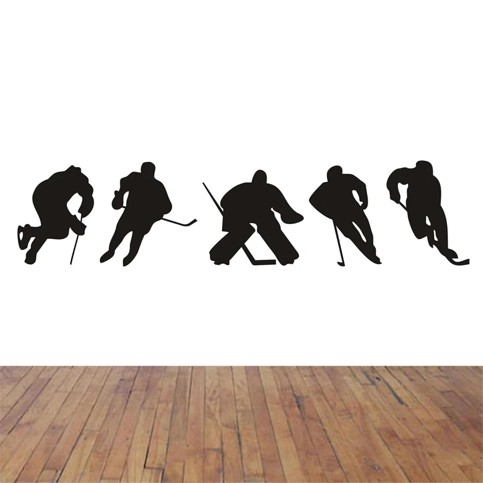 Self-Adhesive ice Hockey Player Wall Sticker Mural Children's Room Interior Art Decal Study Decorative Wallpaper