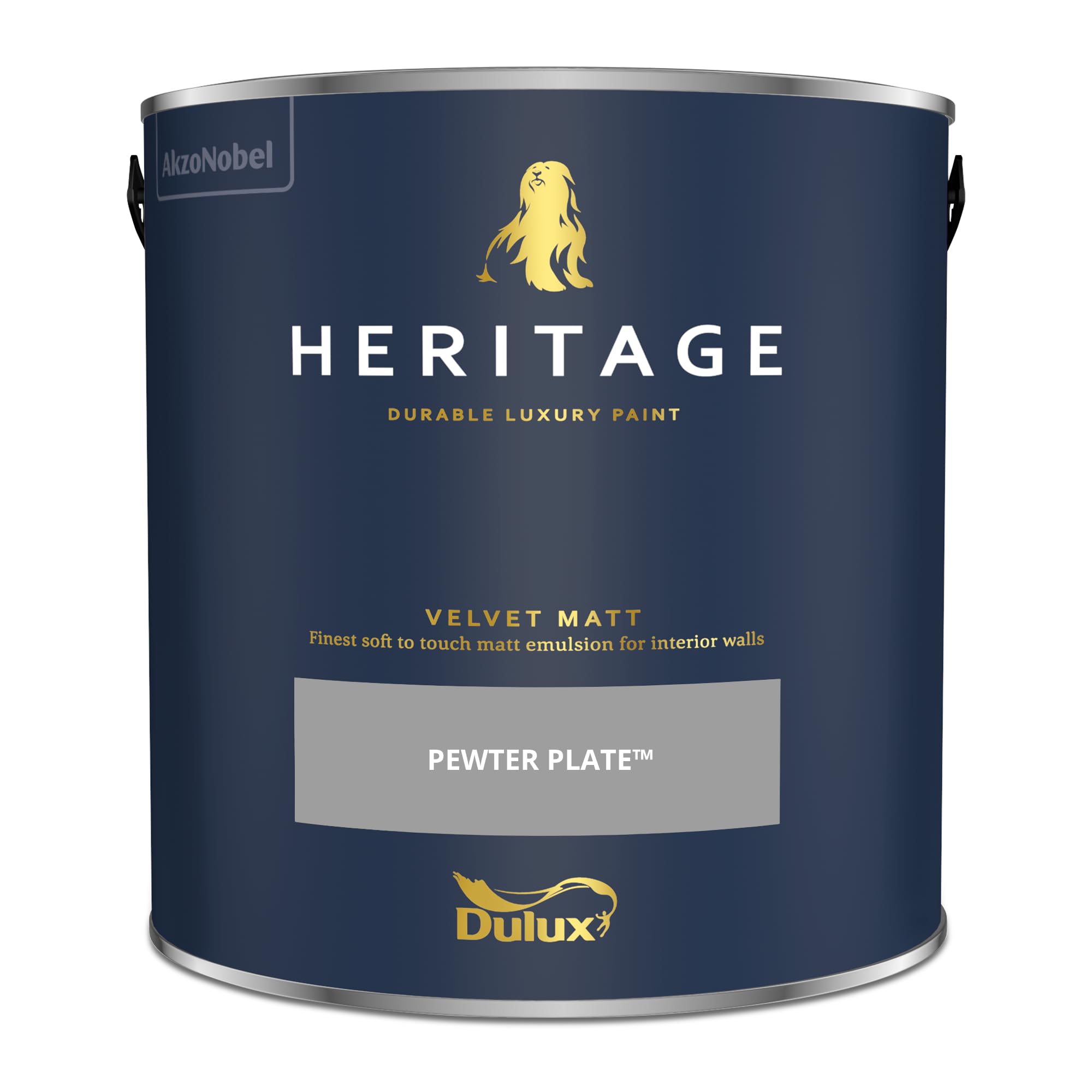 Dulux Heritage Paint (2.5L Tester, Pewter Plate)