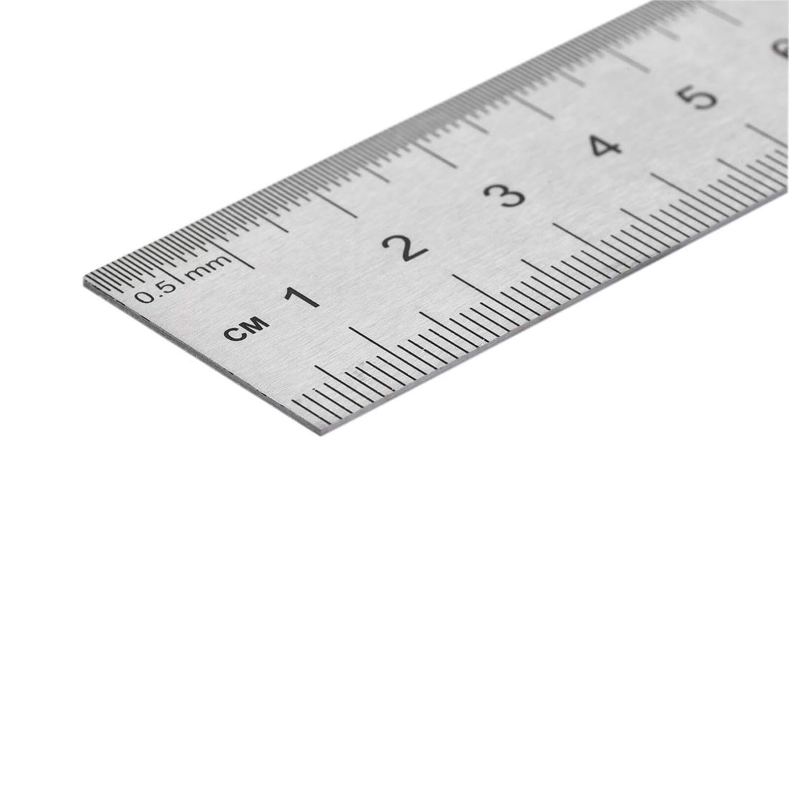 Straight Ruler 15cm 6 Inch Metric Stainless Steel Measuring Tool with Hanging Hole 5pcs - Image 3