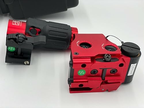 Miniatura 4 de 558 Rojo Verde Punto Holográfico Visión Reflex Alcance con Lupa 3X Montaje de Liberación Rápida Combo