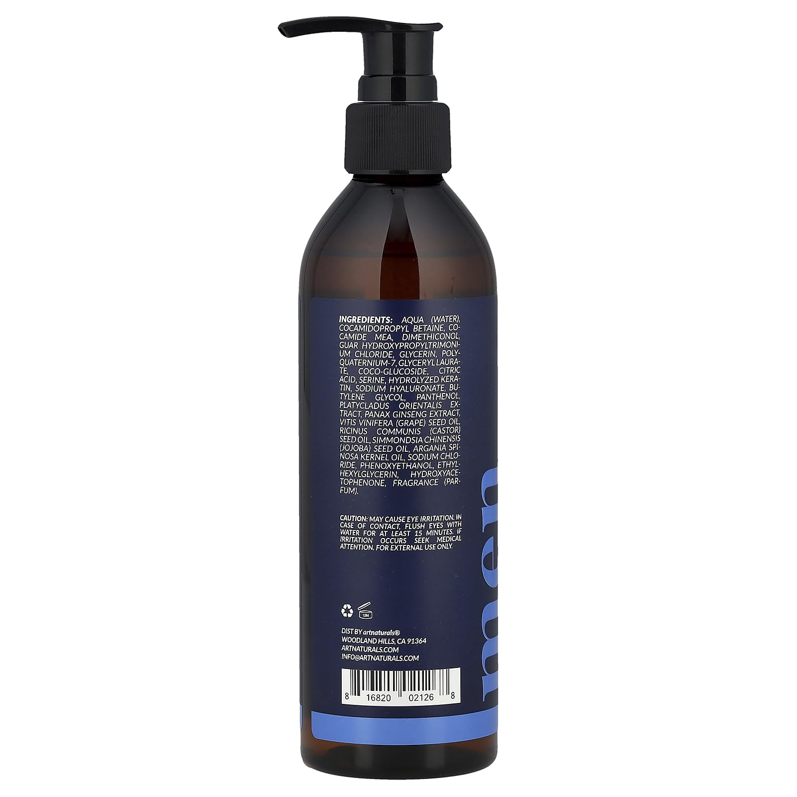 ArtNaturals szampon do pielęgnacji brody – z aloesem, drzewem herbacianym i olejkiem jojoba – 236 ml – bez siarczanów