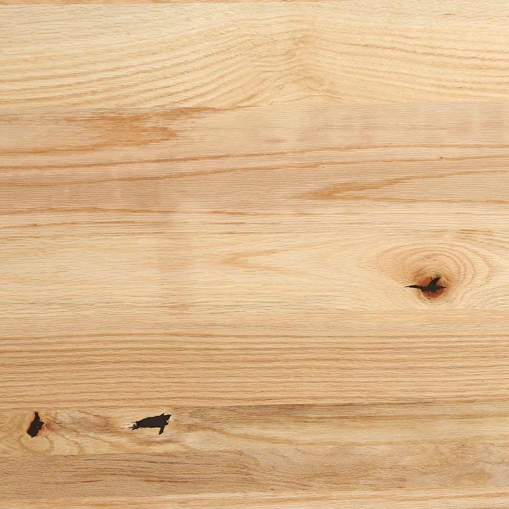 Gecheer Davanzali 2 pz Non Trattati 120x30x2cm Legno Massello di Rovere