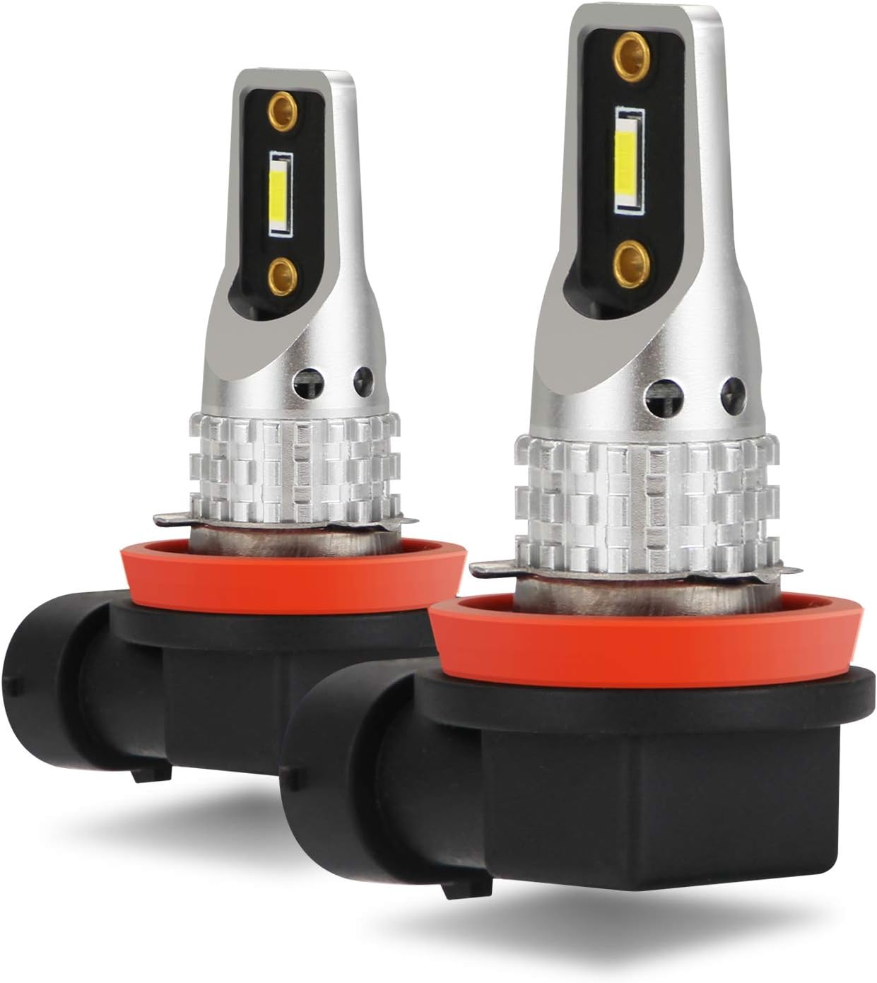 Zeberdany Led Headlight Bulbs, Car Headlight Bulb Replacement Lamp Kit for Car LED Fog Lights