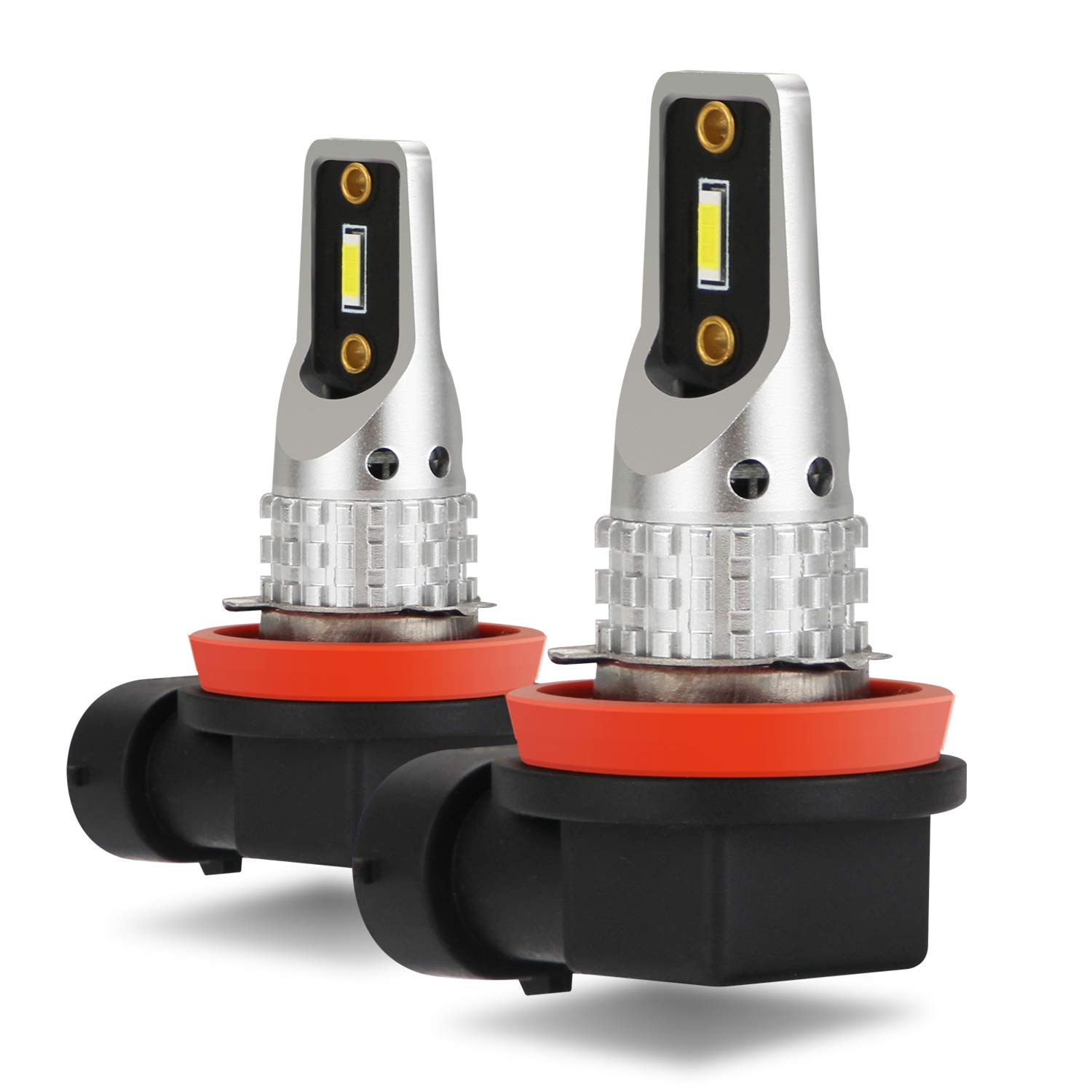 Zeberdany Led Headlight Bulbs, Car Headlight Bulb Replacement Lamp Kit for Car LED Fog Lights