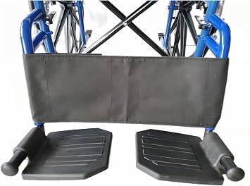 Calf Strap for Wheelchair and Transport Chair,16"-20" seat Width Universal,Leg Strap Support Lower Leg,Widened SizeL32.7*W6.3,Oxford Cloth Material,Wheelchair Universal Replacement Parts 1Ea,Black