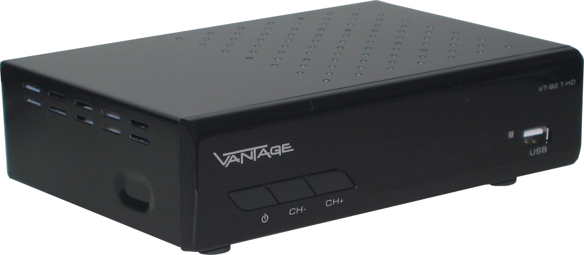 Vantage VT92 T-HD Récepteur DVB T2 HEVC USB HDMI Péritel Mediaplayer Noir
