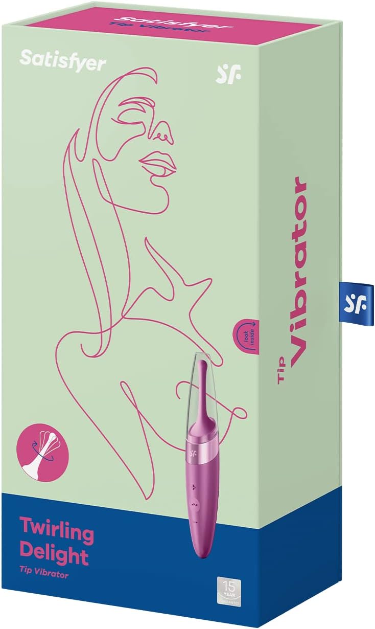 Satisfyer Twirling Delight Vibrator Sex Toy | Adult Toys for Women | Tip Vibrator with 40 Vibration Combinations | Vibrating Sexual Pleasure Device | Stimulation Vibrators (Berry)