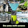 FLUENTPOWER 3/4HP Sump Pump 3300GPH Submersible Dirty Water Pump, Auto/Manual Control with 26-Foot Cord and Rope for Basement Flood Cellar Pool Pond Garden and Hot Tub