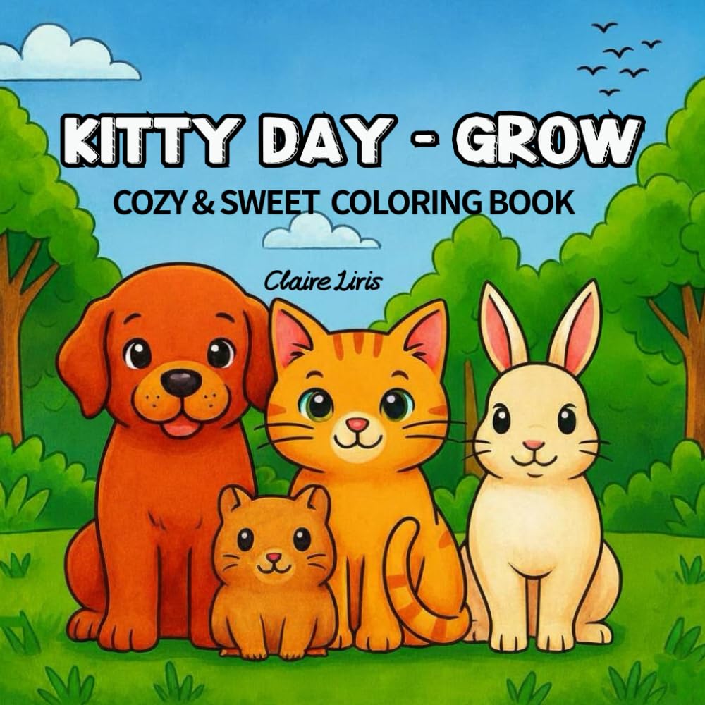 KITTY DAY - GROW: COZY & SWEET COLORING BOOK