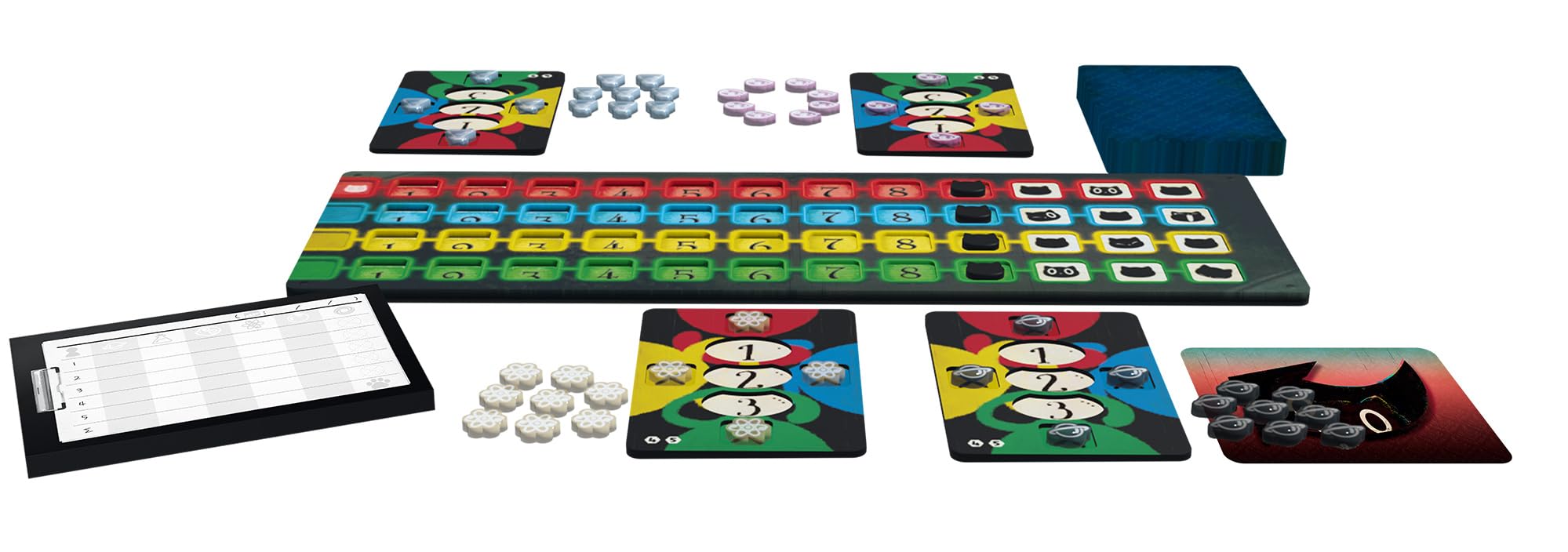 Lucky Duck Games - L'isola dei gatti - Explore and Draw | Versione francese | Gioco da tavolo | Gioco da tavolo | a partire da 10 anni | 1-6 giocatori | 30-45 Minuti