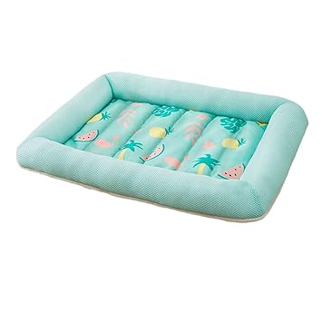 Aswadh Dog Cooling Mat Bed Sleeping Pad Washable Sofa Cool Blanket Cushion Green S