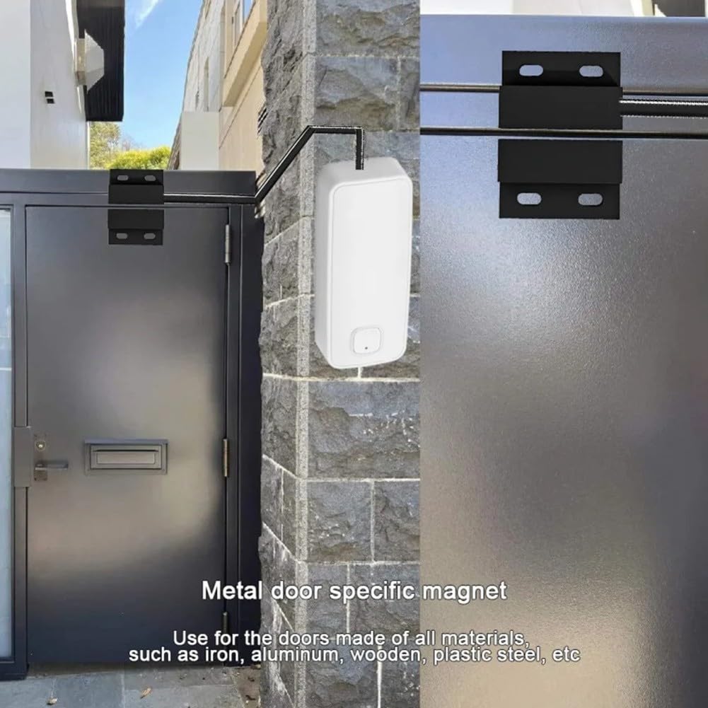 Sensore di Allarme per Porta, Sensore WiFi Intelligente per Porta e Finestra, Allarme Magnetico Wireless a Contatto per Sicurezza Domestica, Compatibile con Tuya/Smart Life/Alexa e Controllo Vocale di