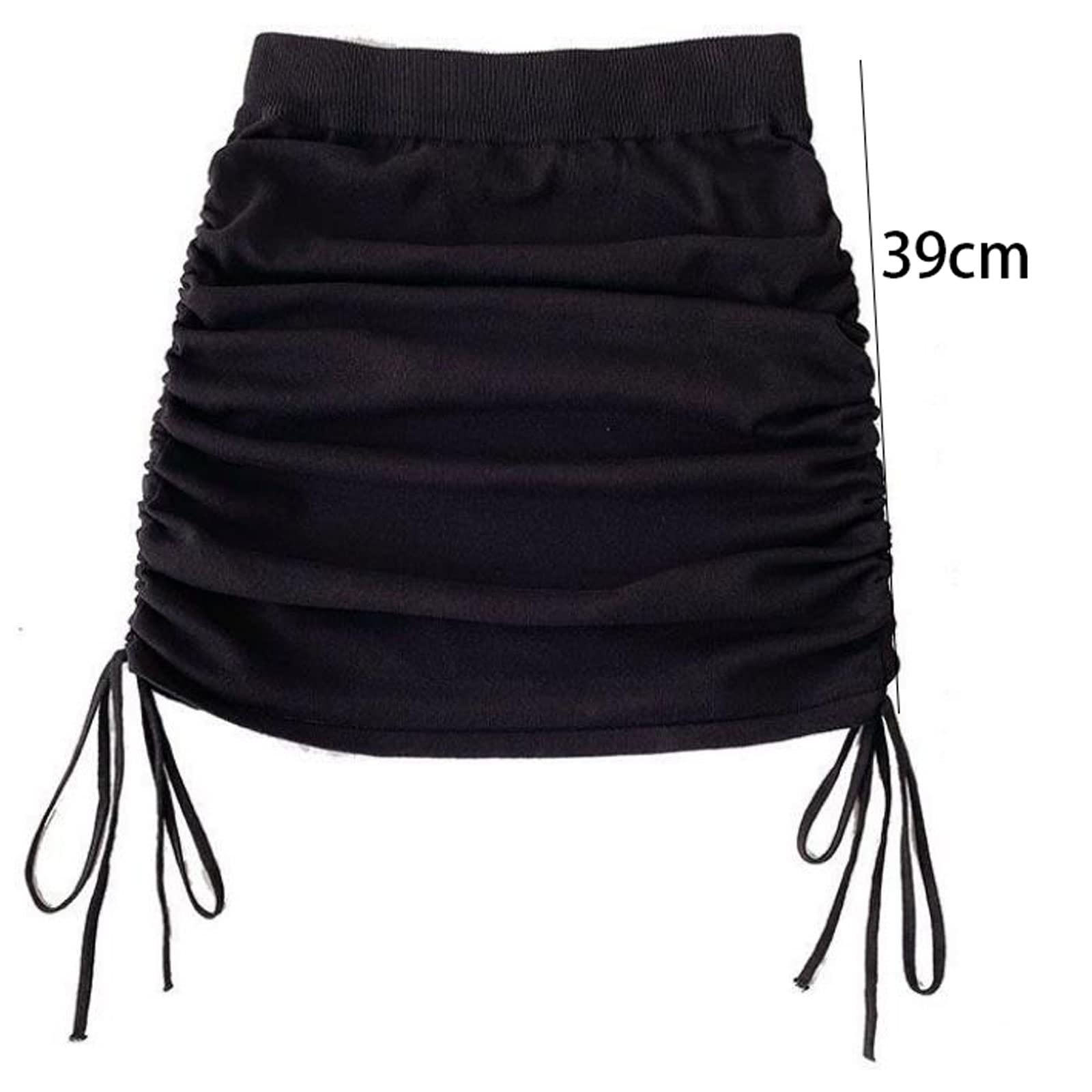 Falda de verano para mujer, suave, elegante, por encima de la rodilla, elegante, vintage, plisada, lisa, ajuste femenino