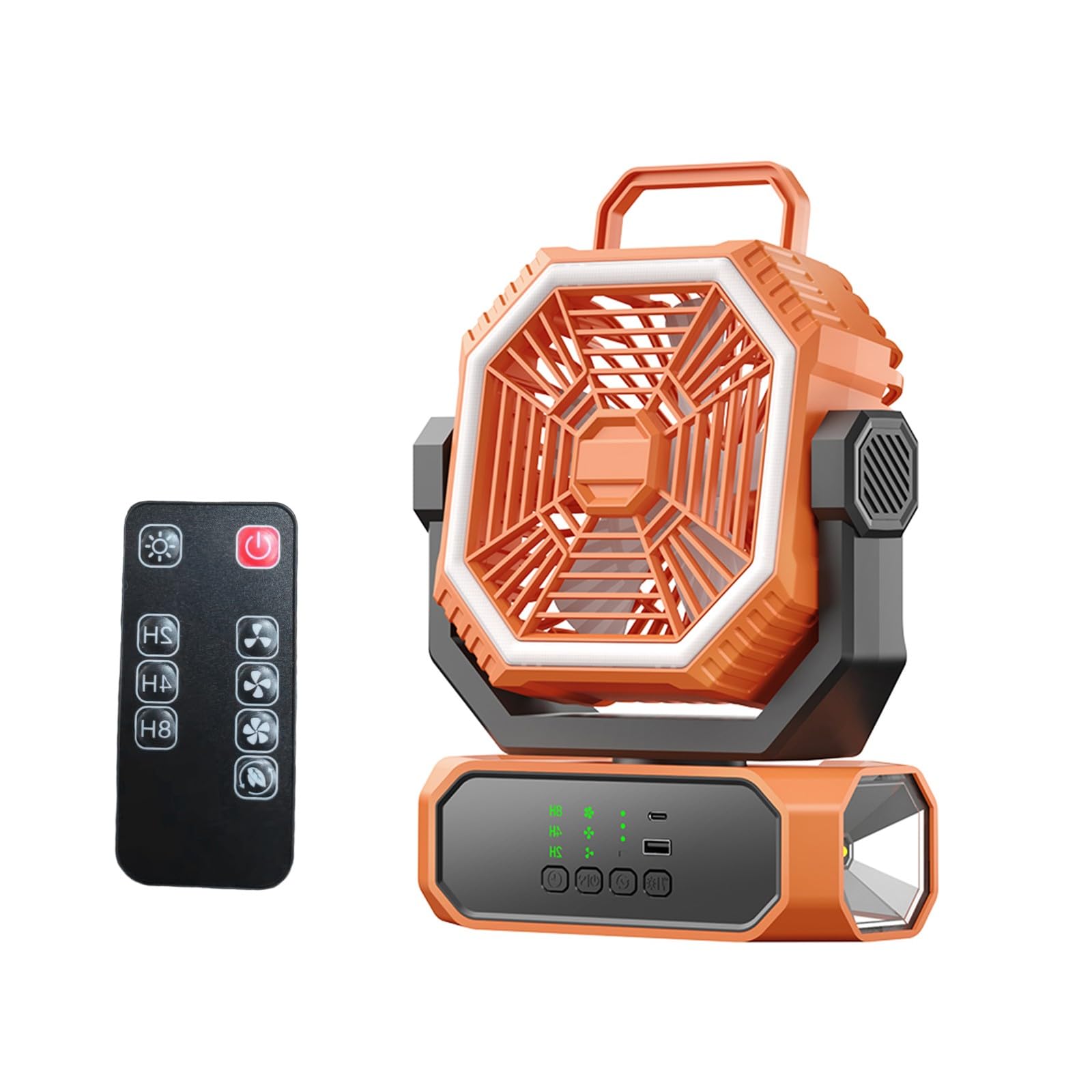 Ventilador de niebla recargable para combatir el calor extremo en terrazas y camping